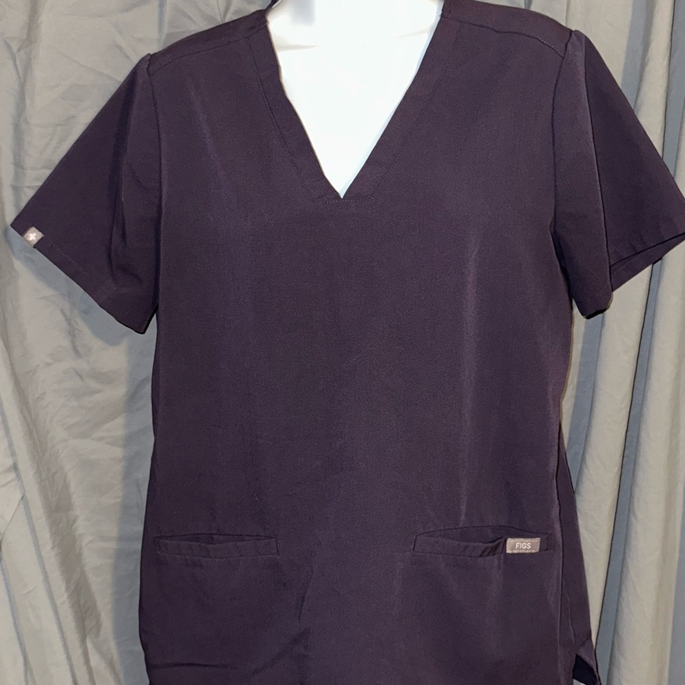 Figs Technical Collection Deep Purple Scrub Top